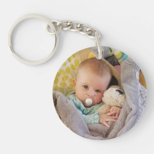 Porte - clé de la photo des enfants chéris du papa