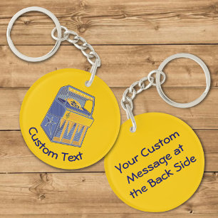 Porte - clé de librairie rétro