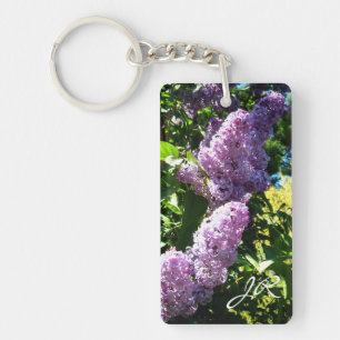 Porte - clé de lilas de monogramme