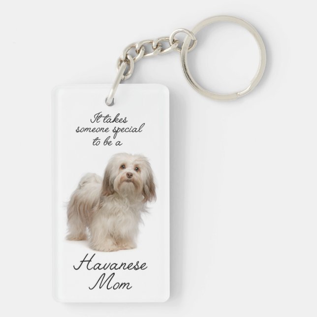 Porte - clé de maman de Havanese (Dos)