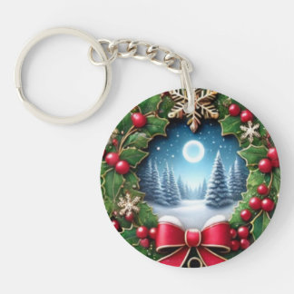Porte - clé de Noël Festif - Charme de Vacances