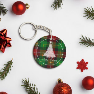 Porte - clé de Noël rouge et vert