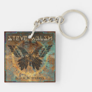 Porte - clé de papillon noir