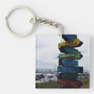 Porte - clé de photo de signe de l'île de Kelley