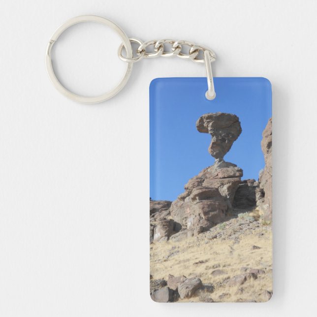 Porte - clé de photos de rock équilibré (Devant)