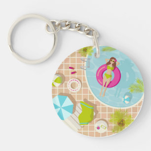 Porte - clé de plage d'été en bikini