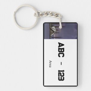 Porte - clé de plaque de licence de voiture person