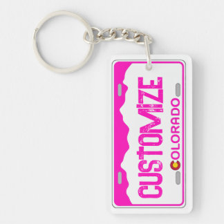 Porte - clé de plaque d'immatriculation Colorado p