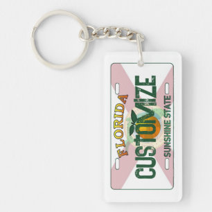 Porte - clé de plaque d'immatriculation Floride pe