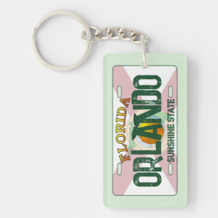 Porte - clé de plaque drapeau d'Orlando Florida