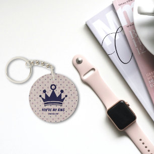 Porte - clé de points pastel personnalisés