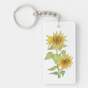 Porte - clé de tournesols