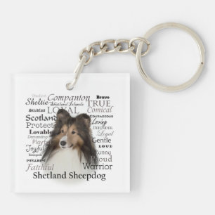 Porte - clé de traits de Sheltie