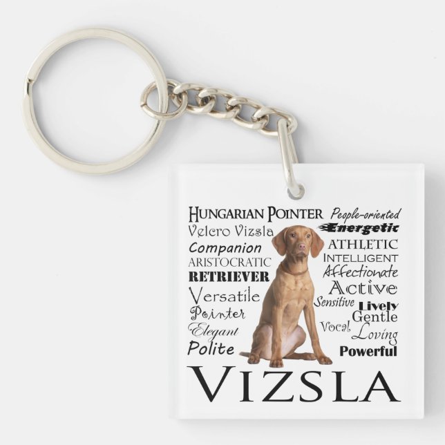 Porte - clé de traits de Vizsla (Devant)