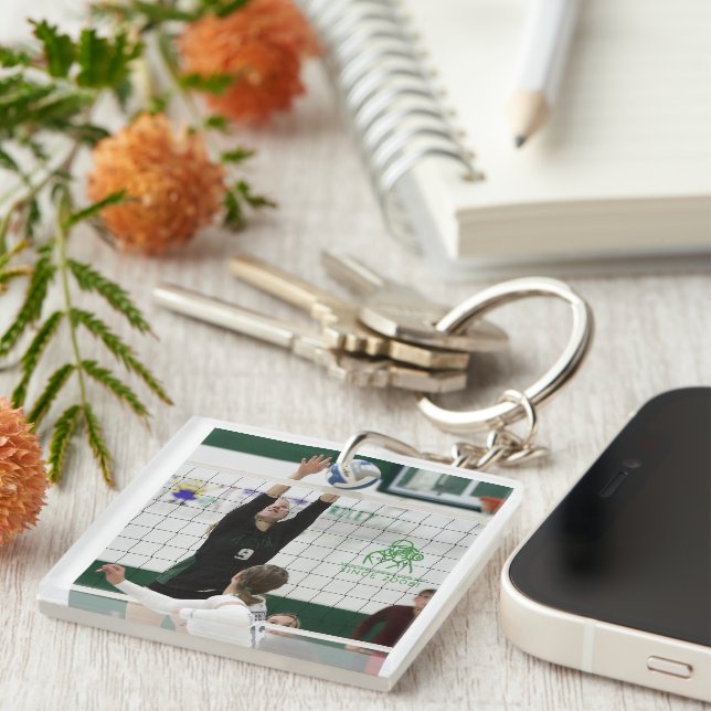 Porte - clé de volley-ball processeur (Devant Droit)