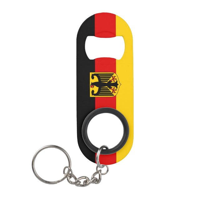 Porte-clé Décapsuleur Allemagne Nationale Drapeau Patriotique (Devant)