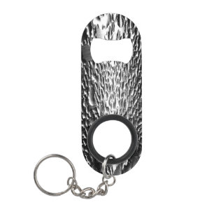 Porte-clé Décapsuleur Argent métal humide Artistique unique