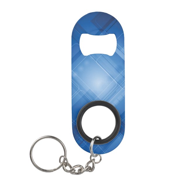 Porte-clé Décapsuleur Arrière - plan de pointe bleu-foncé (Devant)