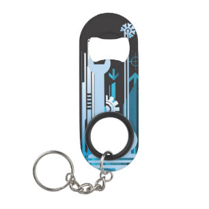 Porte-clé Décapsuleur Arrière - plan tramé technique 3