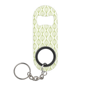 Porte-clé Décapsuleur Arrière - plan vertical vert de motif d'ogee