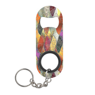 Porte-clé Décapsuleur Art en verre tendu