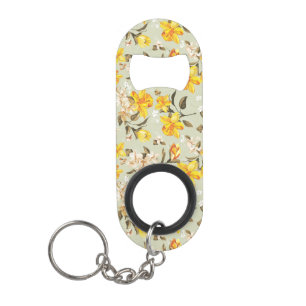 Porte-clé Décapsuleur Beau motif floral lumineux élégant