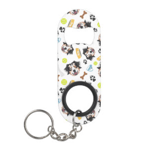 Porte-clé Décapsuleur Berger de sourire d'Australien de chien