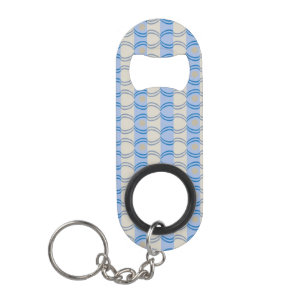 Porte-clé Décapsuleur Bleu courant Tan de Candystripe