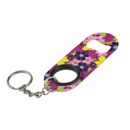 Porte-clé Décapsuleur Bright Abstrait Flower Art