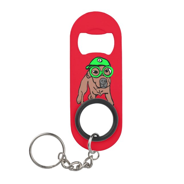 Porte-clé Décapsuleur chien (Devant)
