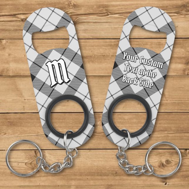 Porte-clé Décapsuleur Clan MacFarlane Tartan noir et blanc (Créateur téléchargé)