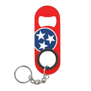 Porte-clé Décapsuleur Conception de drapeau d'état du Tennessee