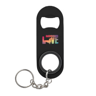 Porte-clé Décapsuleur Dachshund Love Doxie Wiener Chien