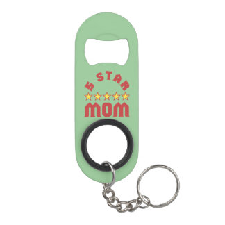 Porte-clé Décapsuleur Décerné 5 étoiles à Maman