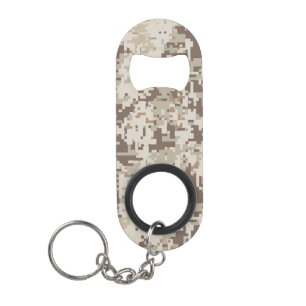 Porte-clé Décapsuleur Décor Camouflage numérique style désert