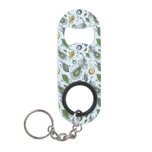 Porte-clé Décapsuleur Diverses plumes colorées