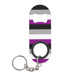Porte-clé Décapsuleur Drapeau asexué