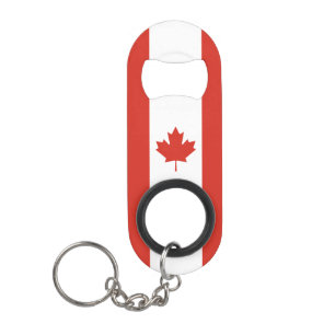 Porte-clé Décapsuleur Drapeau canadien patriotique