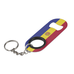 Porte-clé Décapsuleur drapeau d'Andorre