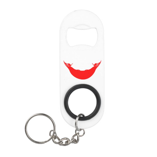 Porte-clé Décapsuleur Drapeau de l'île de Pâques (Devant)