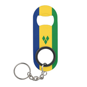 Porte-clé Décapsuleur Drapeau de Saint-Vincent