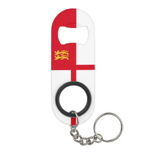 Porte-clé Décapsuleur Drapeau de Sercq