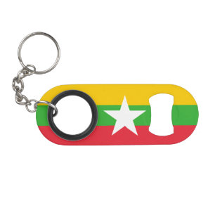 Porte-clé Décapsuleur Drapeau du Myanmar