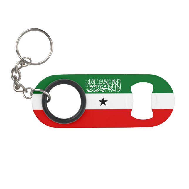 Porte-clé Décapsuleur Drapeau du Somaliland (Devant (Horizontal))