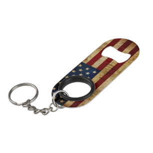 Porte-clé Décapsuleur Drapeau USA / Grunged