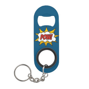 Porte-clé Décapsuleur Effet audio comique Pow