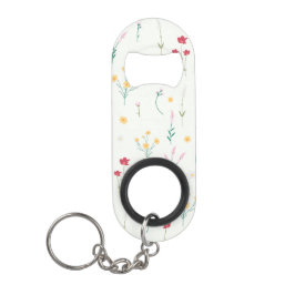Porte-clé Décapsuleur Fleur Motif Printemps Floral