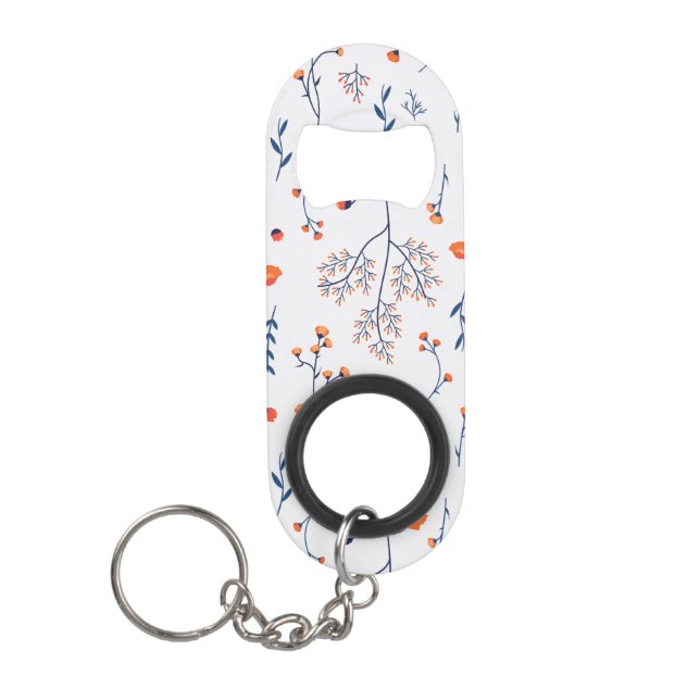 Porte-clé Décapsuleur Fleur Motif Printemps Floral (Devant)