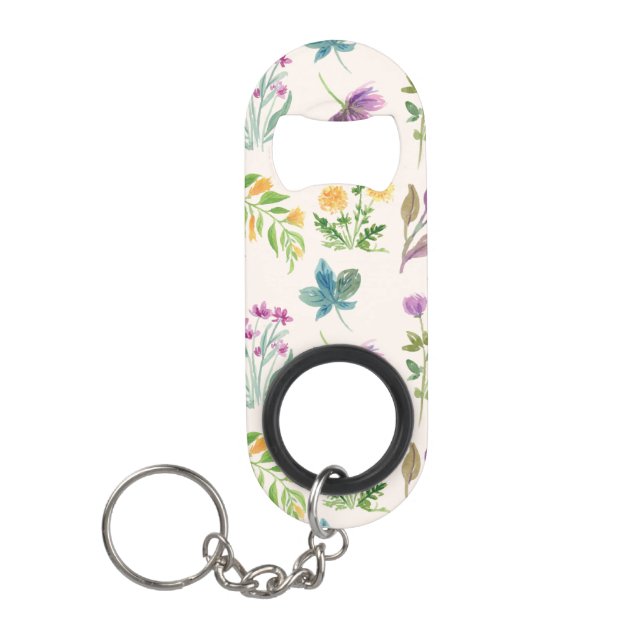 Porte-clé Décapsuleur Fleur Motif Printemps Floral (Devant)