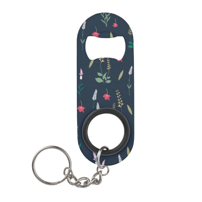 Porte-clé Décapsuleur Fleur Motif Printemps Floral (Devant)